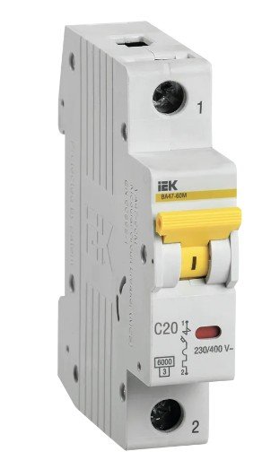 ВА47-60M 1P C 20А 6кА KARAT (MVA31-1-020-C)