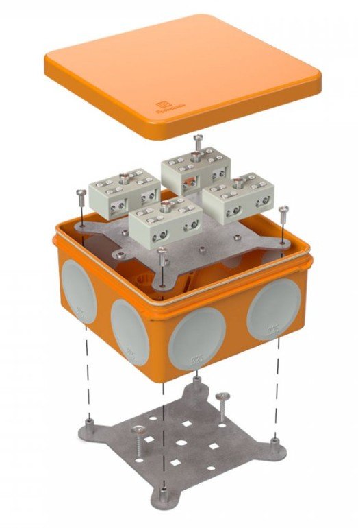 Коробка огнестойкая 100х100х50 (60-0300-FR6.0-4-8-Р Е15-Е60)