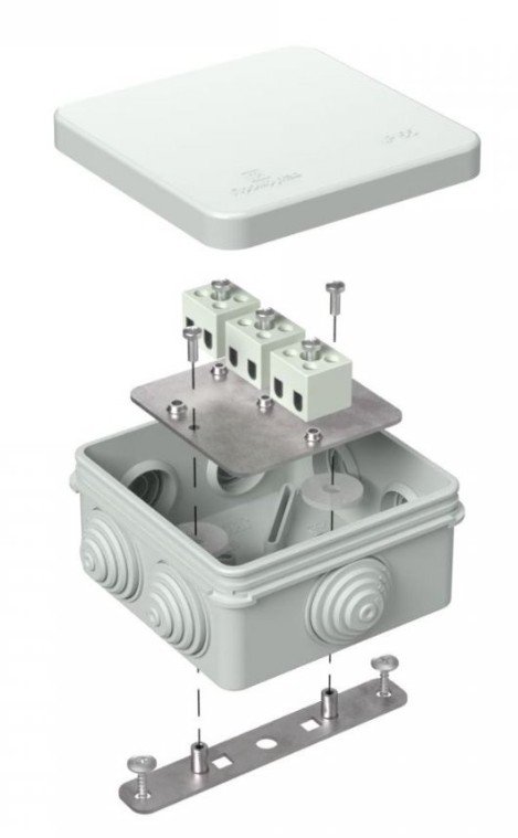 Коробка огнестойкая для о/п 80х80х40 (40-0210-7035-FR1.5-6)