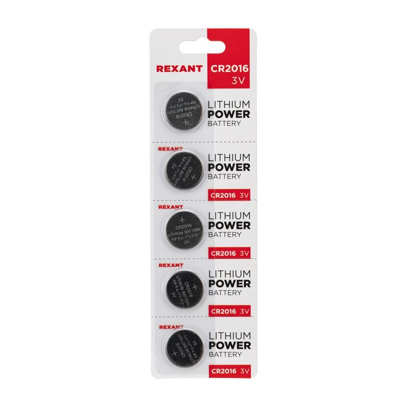 Литиевые батарейки CR2016 3 V 80 mAh (30-1106)