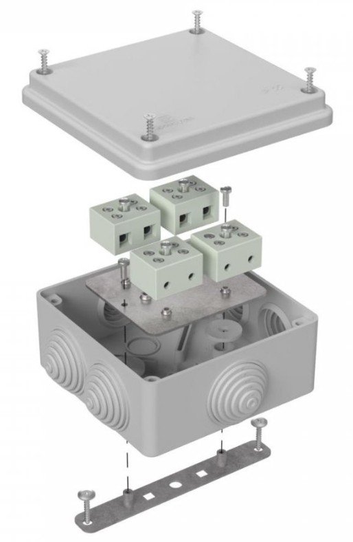 Коробка огнестойкая для о/п 100х100х50 (40-0300-7035-FR6.0-8)