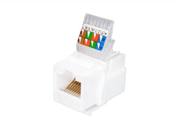 Розеточный модуль Keystone Jack 8P8C (RJ-45), UTP, Cat.5e (10-0312-1)