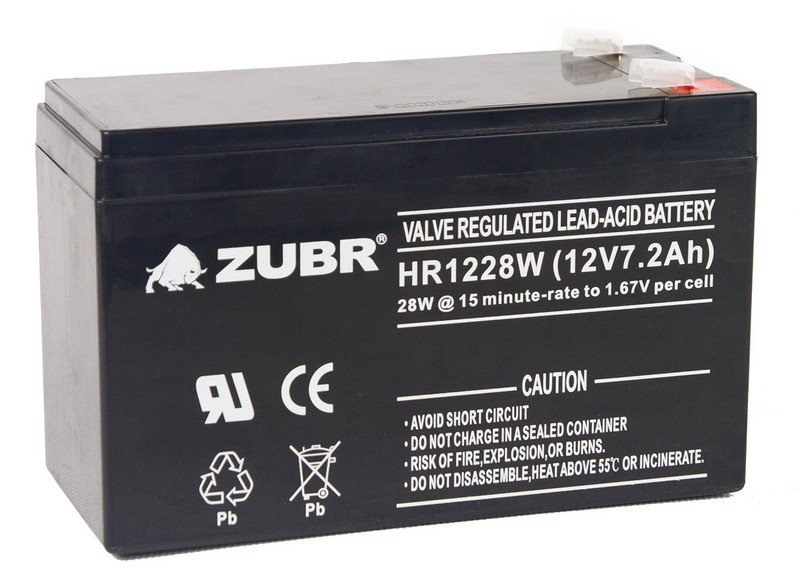 ZUBR HR 1228W (12V, 7,2Ah)