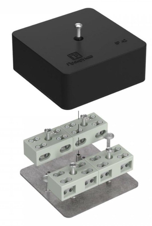 Коробка огнестойкая разветвительная для к/к 75х75х30 (40-0450-9005-FR6.0-4-8-Р)
