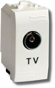 Розетка TV Brava универсальная 1 модуль слоновая кость (75721S)