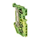 JXB-ST-2.5 3-проводная, земля, желто-зеленная (plc-jxb-st-2.5-3-pen) / Колодка клеммная пружинная
