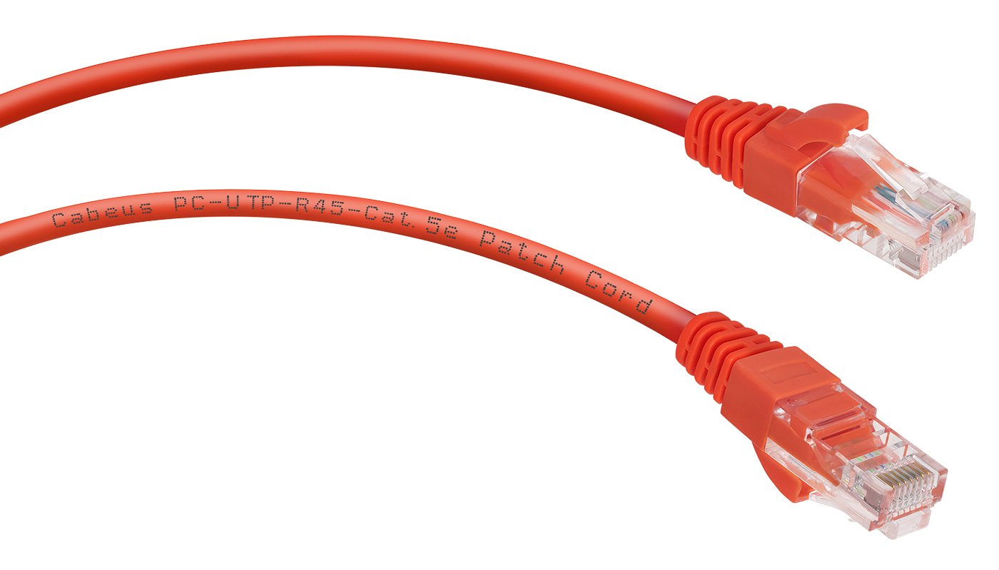 PC-UTP-RJ45-Cat.5e-0.5m-RD (7668c), красный