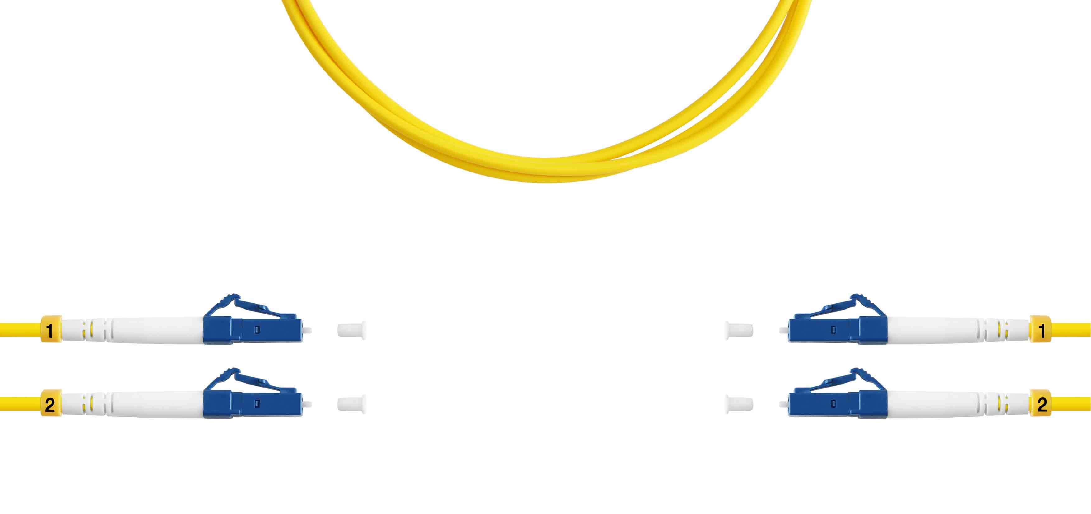 Патч-корд ВО SM(G.652.D), LC/UPC-LC/UPC, 3.0мм, duplex, LSZH, 1м (09-0652)
