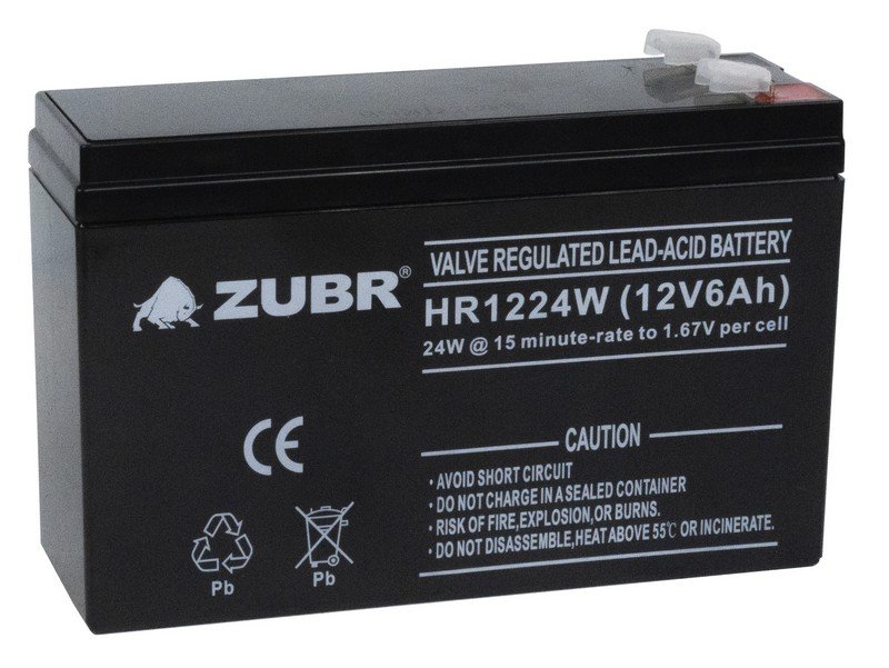 ZUBR HR 1224W (12V, 6Ah)