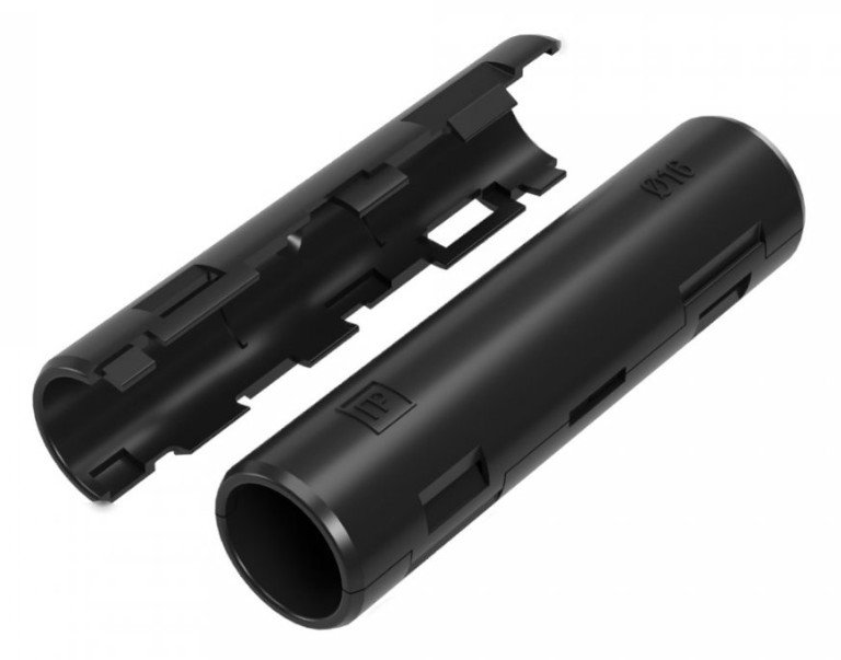 Муфта разборная D16 атмосферостойкая черная (PR13.0433)