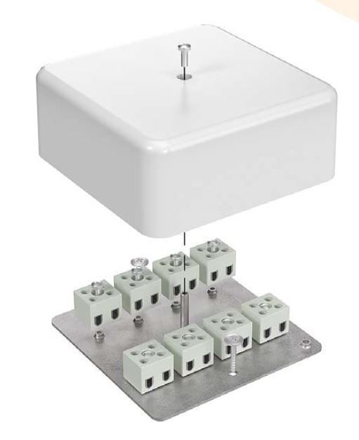 Коробка огнестойкая 103х103х45 для кабель-канала (40-0470-FR6.0-6)