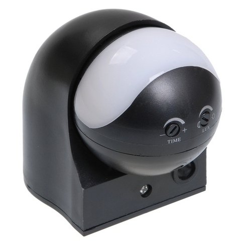 Датчик движения ДД-010 1100Вт 180град 10м IP44 черный (LDD10-010-1100-002)