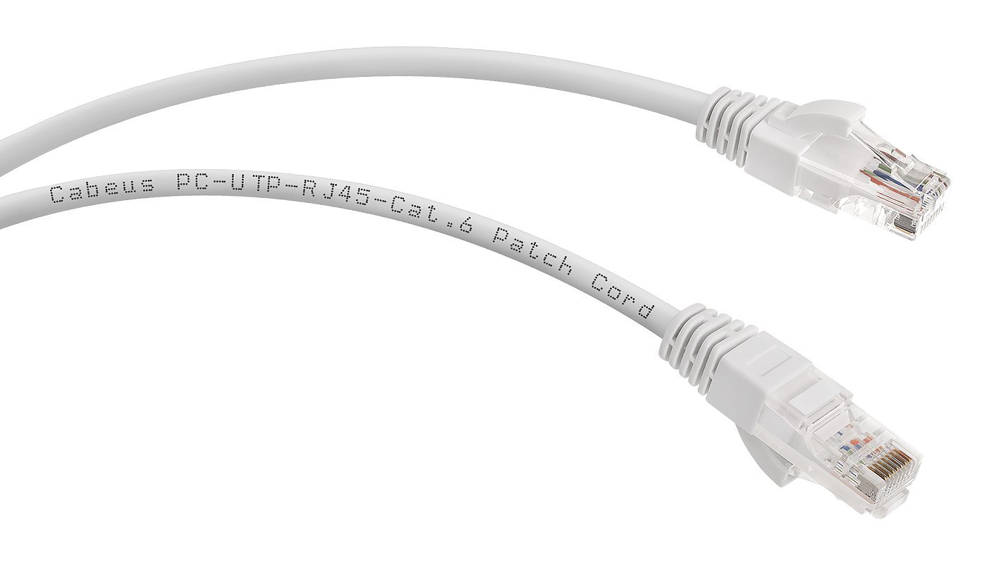 PC-UTP-RJ45-Cat.6-0.3m-WH (8668c), белый
