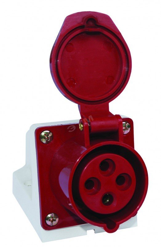 Розетка 124 стационарная 3Р+РЕ 32А 380В IP44 (SQ0602-0005)
