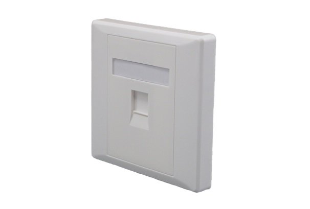 Лицевая панель 1 порт (80х80, Keystone) (10-0333-1)