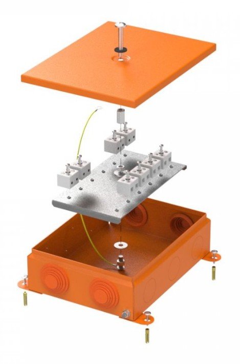 Коробка металлическая огнестойкая 150х200х60 (70-0385-2004-FR6.0-16)