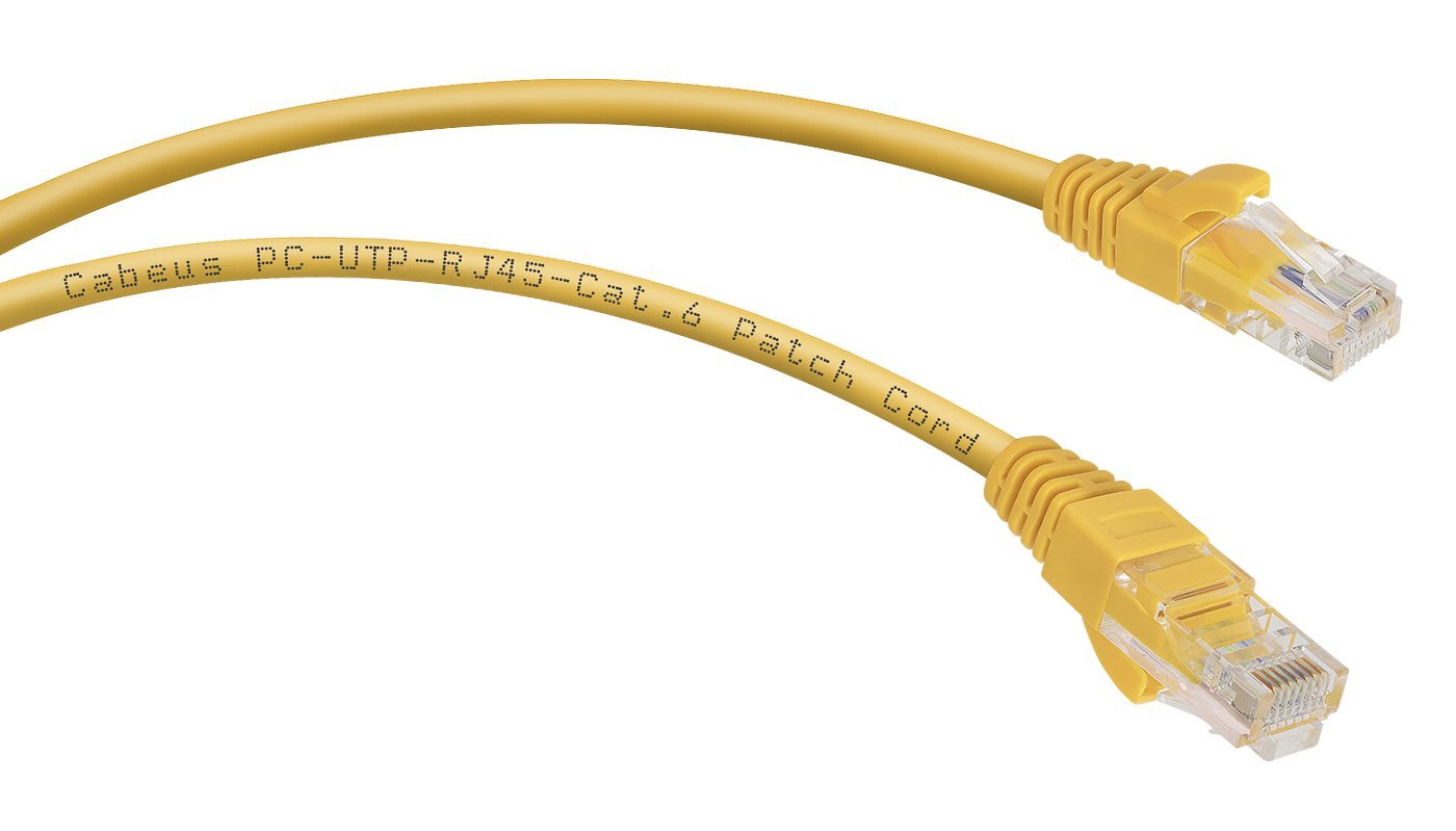 PC-UTP-RJ45-Cat.6-2m-YL (8707c), желтый