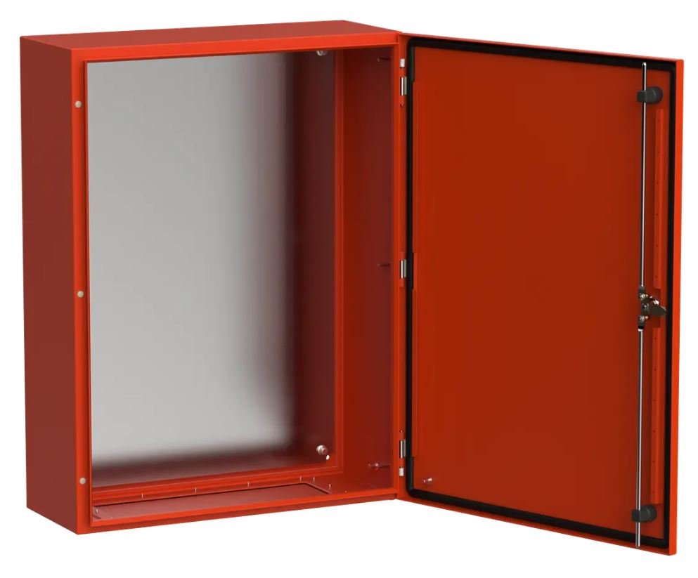 Корпус металлический TITAN 5 ЩМП-80.60.25 800х600х250 УХЛ1 IP66 RAL3020 красный с монтажной платой (TI5-13-N-080-060-025-66)