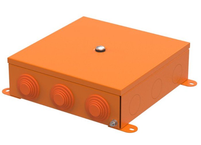 Коробка металлическая огнестойкая 200х200х65 (70-0390-2004-FR2.5-32)