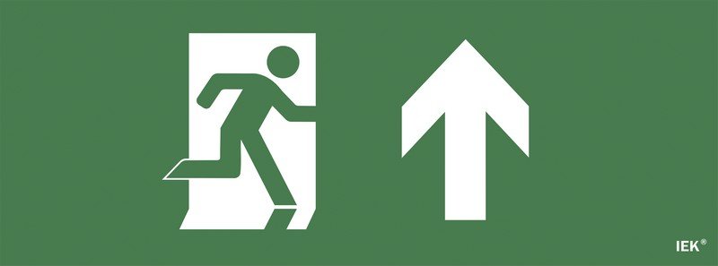 Этикетка самоклеящаяся 240х90мм "Фигура/стрелка вверх" (LPC10-1-24-09-FVERH)