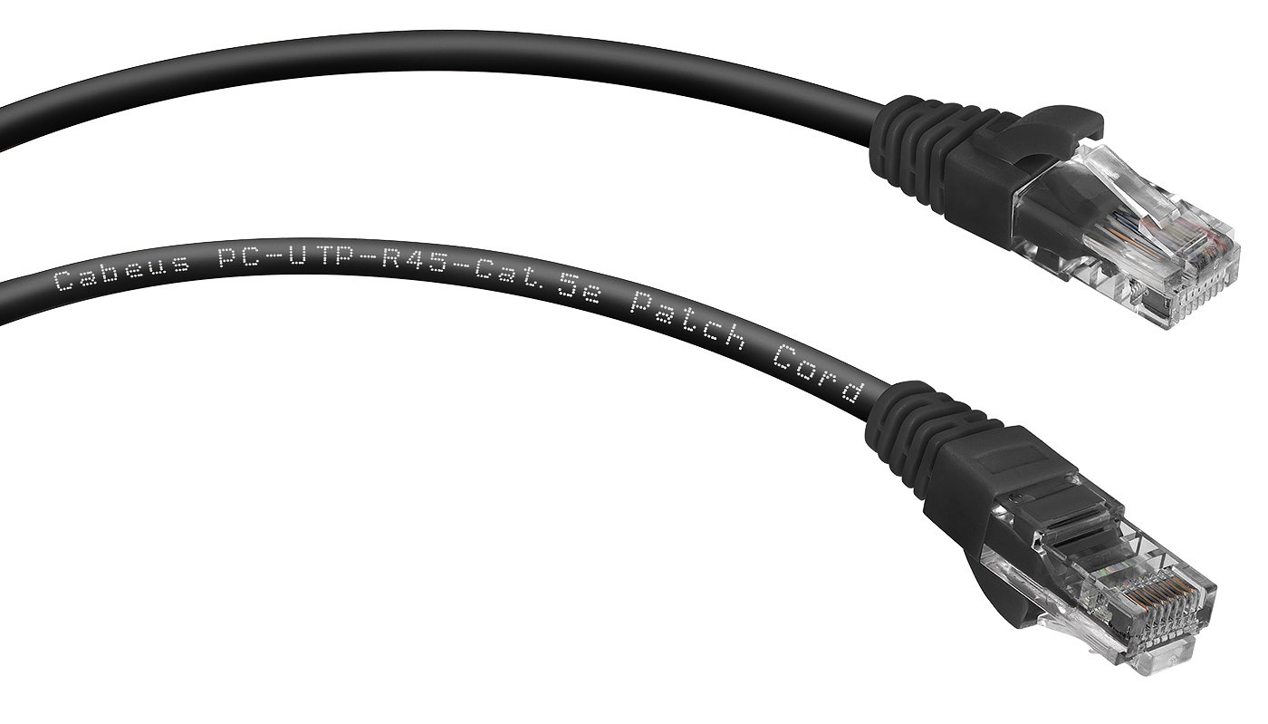 PC-UTP-RJ45-Cat.5e-0.5m-BK (7671c), чёрный