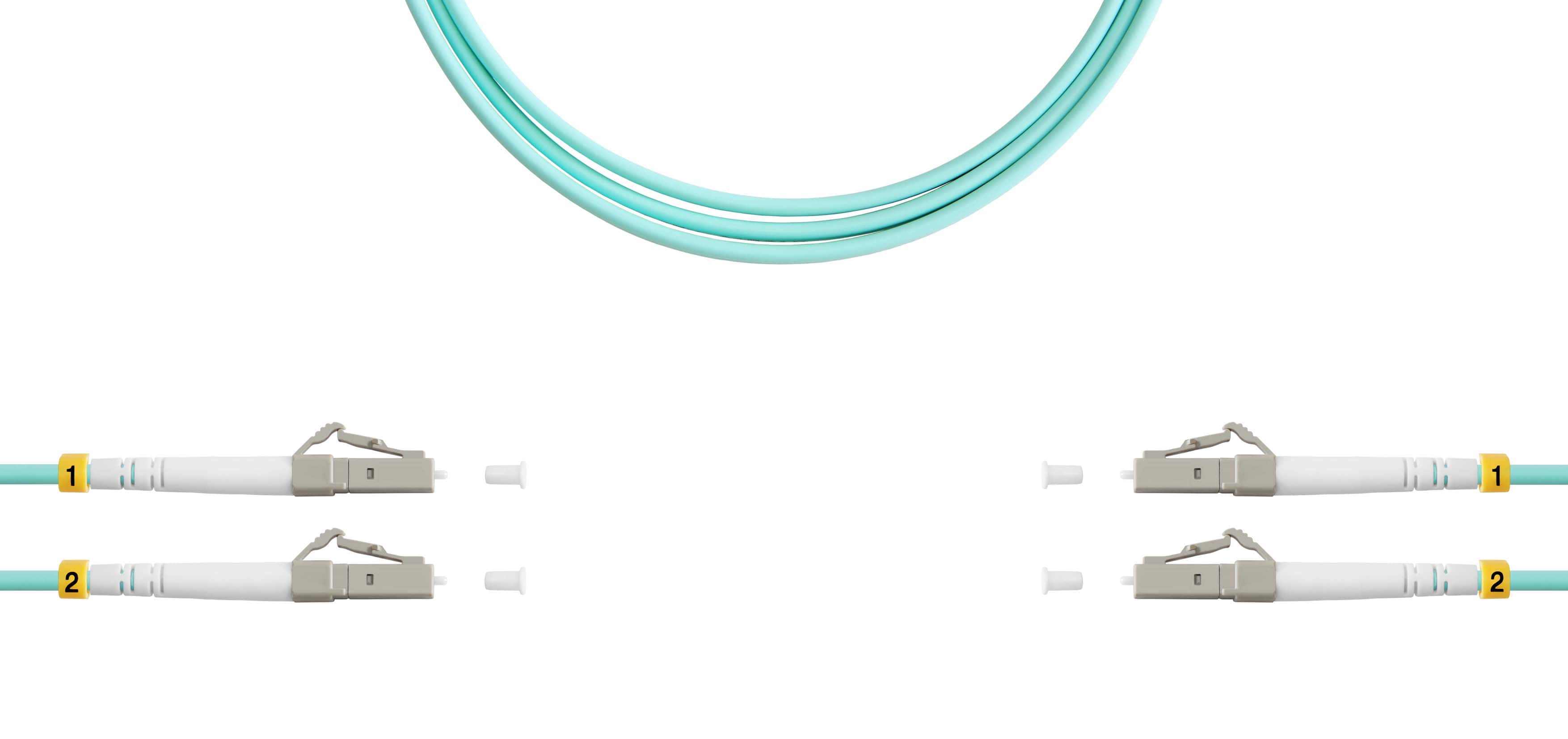 Патч-корд ВО MM(OM3), LC/UPC-LC/UPC, 3.0мм, duplex, LSZH, 3м (09-12048)