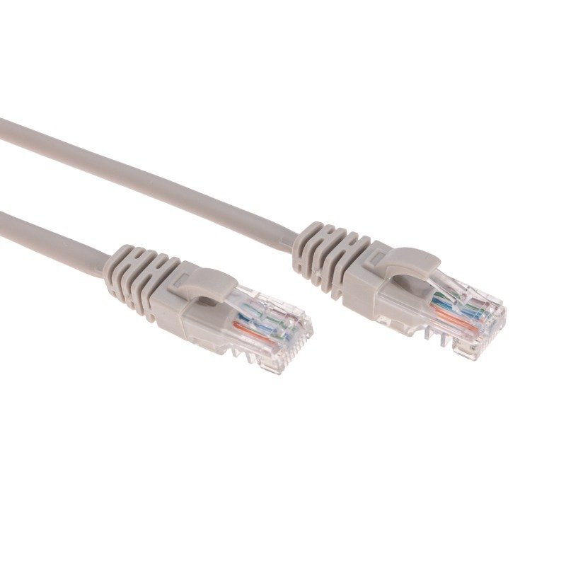 Патч-корд U/UTP, CAT 5e, RJ45-RJ45, 26AWG, LSZH, серый, 2м  REXANT (02-0100-2)