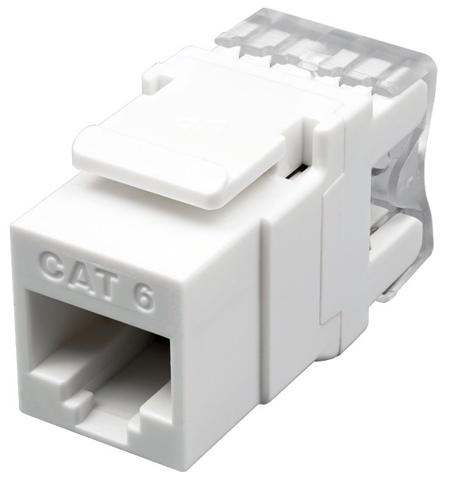 Розеточный модуль Keystone Jack 8P8C (RJ-45) UTP Cat.6 (10-0341)