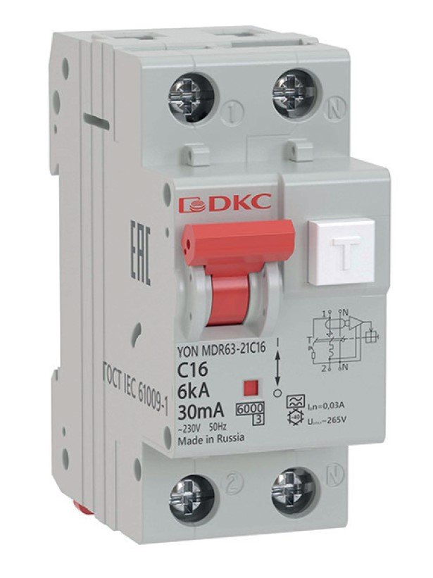 АВДТ YON MDR63 C25 2P 300mA (MDR63-24C25-A)