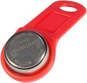 Ключ SB 1990 A TouchMemory (красный) / Ключ электронный Touch Memory с держателем