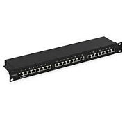 Патч-панель 19", 24хRJ-45, FTP, Cat.5e, 1U (10-0402) / Патч-панель 19"