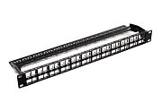 Модульная патч-панель для Keystone Jack 19" (10-0418) / Модульная патч-панель