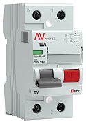 DV 2P 40А/ 30мА (A)  AVERES (rccb-2-40-30-a-av) / Выключатели дифференциального тока (УЗО)