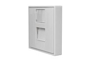 Лицевая панель 1 порт (45х45, Keystone) (10-0304-1) / Лицевая панель