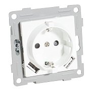 Розетка электрическая 2К+З/2xUSB A, белый (201004) / Розетка