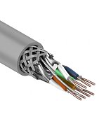 S/FTP, CAT 7, PVC, 4PR, 23AWG, INDOOR, SOLID, серый, 305 м, REXANT (01-0542) / Кабель «витая пара» (LAN) для структурированных систем связи
