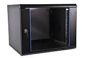 ШРН-Э-6.350-9005 / Шкаф телекоммуникационный 19" настенный 6U