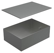 Коробка металлическая с крышкой для заливки в пол 309х217х105мм, для люков 70083, 70012 BOX/8-12 (70181) / Коробка для люка в пол