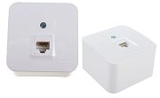 BLANCA розетка RJ45 1-местная, кат. 5Е, открытой установки, белый (BLNIA045001) / Розетка компьютерная с изолированной пластиной