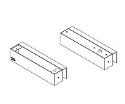 DBA-102 Glass Comfort / Комплект монтажный для цельностеклянной рамы и створки, для совместной работы с замком DB100.