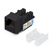 KJ-RJ45-Cat.6-90-SW-BK (10102c) / Вставка Keystone Jack RJ-48