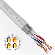 КПСВЭВнг(А)-LSLTx 2х2х0,5 REXANT (01-4875-1) / Кабель для систем передачи данных пониженной пожароопасности c низким дымо- и газовыделением, с низкой токсичностью продуктов горения