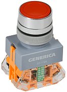 Кнопка управления D7-11BN d=22мм красная GENERICA (BBT50-11BN-3-22-K04-G) / Кнопка управления