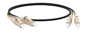 FC-D2-50-LC/PR-LC/PR-H-2M-LSZH-BK / Патч-корд волоконно-оптический многомодовый