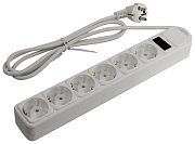 SP6W-130 / Сетевой фильтр 6 розеток, 3м, белый