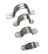 Скоба двухлапковая D60-63 (50 шт) (zeta41627) СД 60-63 / Скоба металлическая двухлапковая