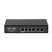 PND-04P-2M-BT1 (80W) / Коммутатор 6-портовый с функцией PoE