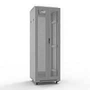 Шкаф напольный 19" 42U 800х1000мм, передняя и задняя распашные перфорированные двери, RAL7035 REXANT (04-2364) / Шкаф телекоммуникационный 19" напольный 42U