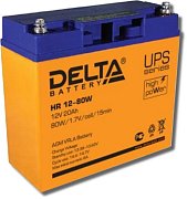 Delta HR 12-80 W / Аккумулятор герметичный свинцово-кислотный