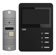 CTV-DP1400N (черный + серебро) / Комплект видеодомофона
